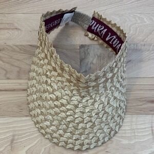Peter Grimm Natural Woven Straw Visor